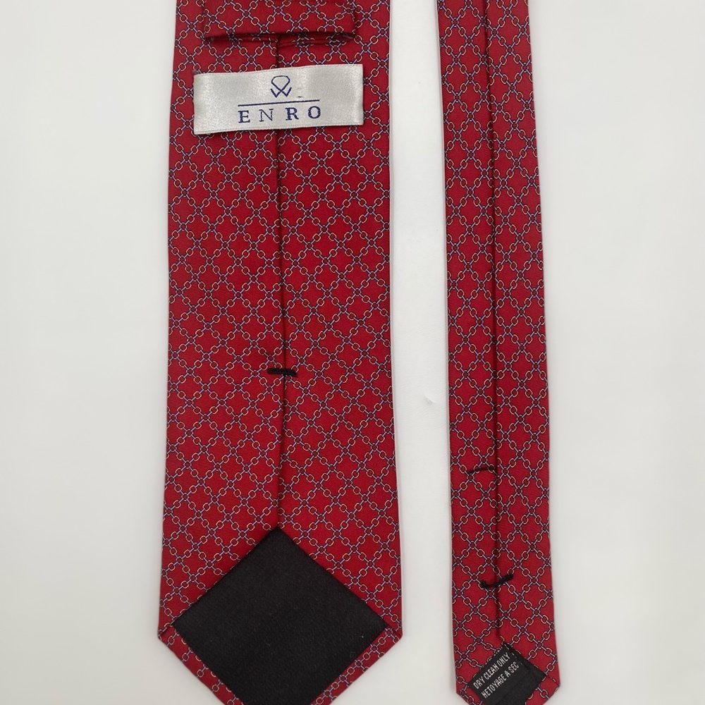 Enro Red Patterned Men's Tie